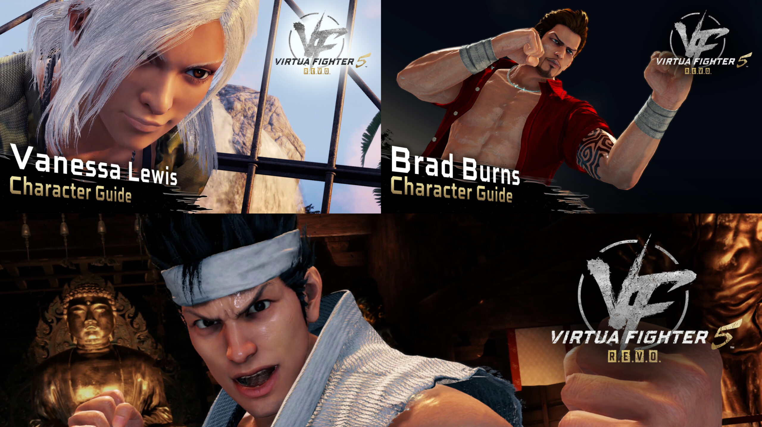 《Virtua Fighter 5 REVO》发布 Vanessa Lewis、Brad Burns 和 Akira Yuki 的角色指南视频