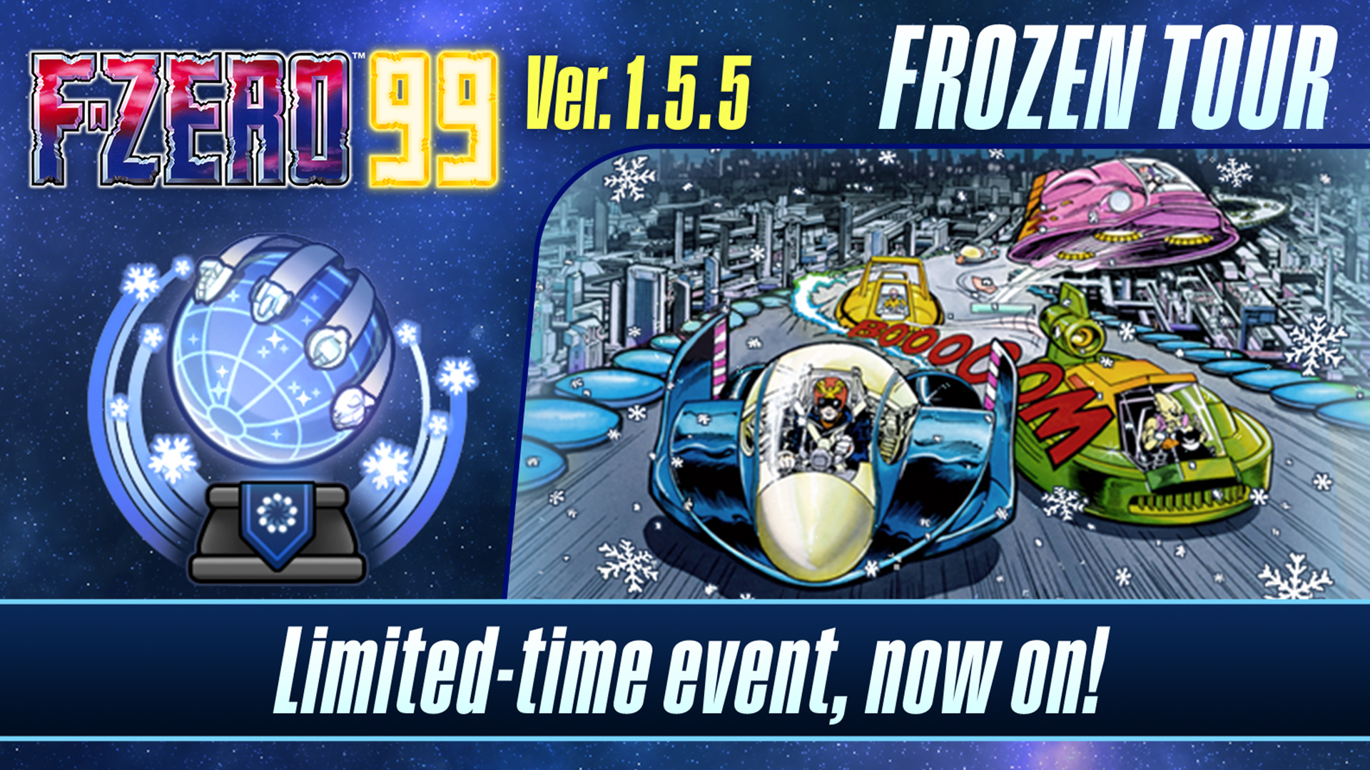 F-ZERO 99更新1.5.5标志着冰雪奇缘之旅的回归