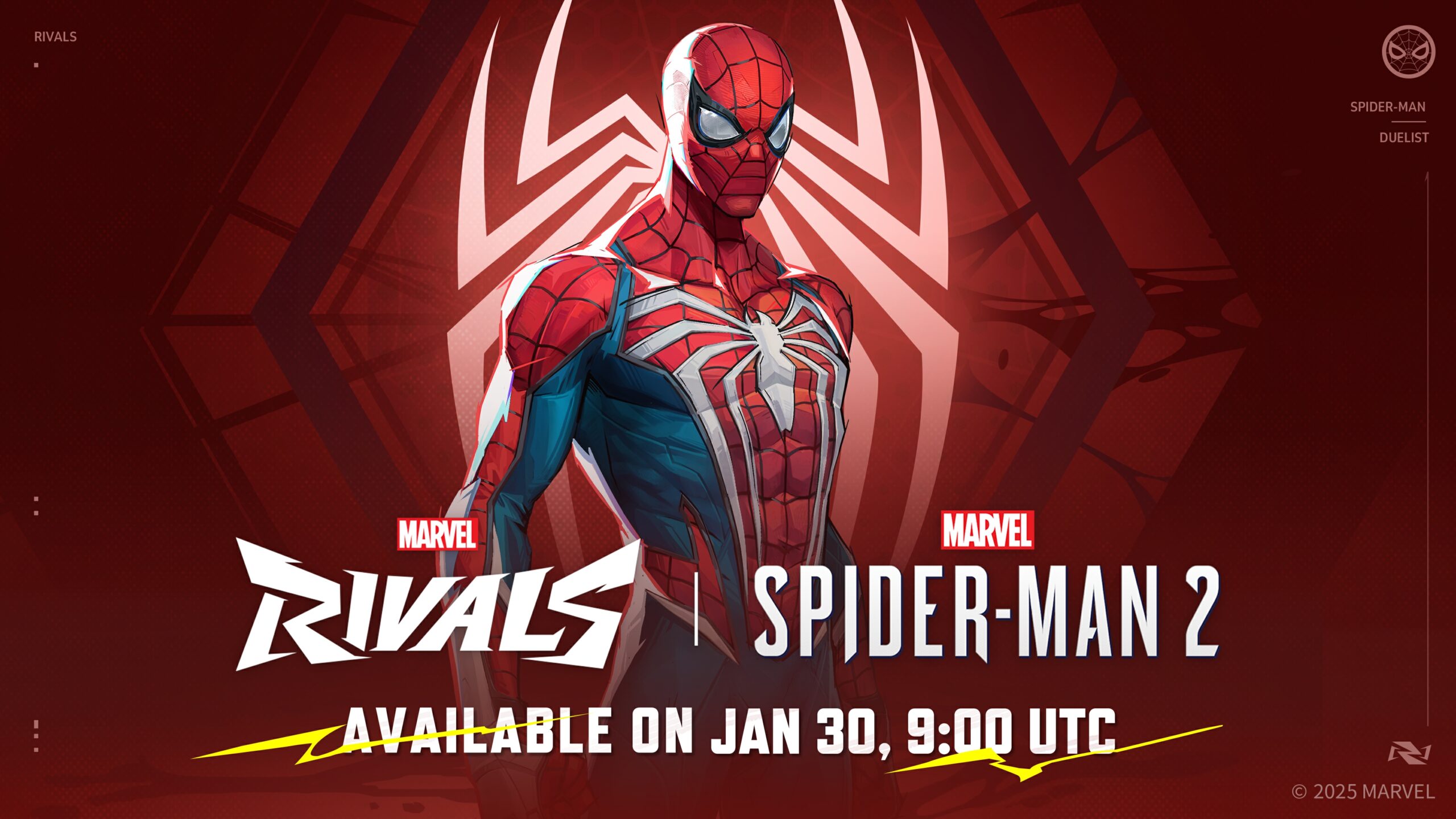 Marvel Rivals 将于 1 月 30 日添加 Marvel 蜘蛛侠 2 服装